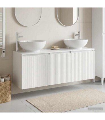 vidaXL Bathroom Cabinet Set 3 pcs High Gloss White
