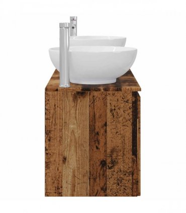 vidaXL Bathroom Cabinet Set 3 pcs Old Wood 161.5 x 44.5 x 80 cm