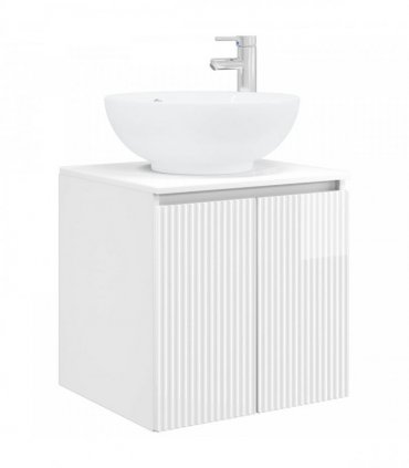 vidaXL Bathroom Cabinet Set 3 pcs High Gloss White 129 x 44.5 x 80 cm