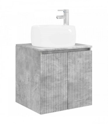 vidaXL Bathroom Cabinet Set 3 pcs Concrete Grey 161.5 x 44.5 x 80 cm