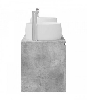 vidaXL Bathroom Cabinet Set 3 pcs Concrete Grey 161.5 x 44.5 x 80 cm