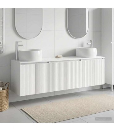 vidaXL Bathroom Cabinet Set 3 pcs High Gloss White