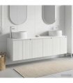 vidaXL Bathroom Cabinet Set 3 pcs High Gloss White
