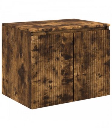 vidaXL Bathroom Cabinet Set 3 pcs Smoked Oak 161.5 x 44.5 x 80 cm