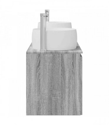 vidaXL Bathroom Cabinet Set 3 pcs Grey Sonoma 161.5 x 44.5 x 80 cm