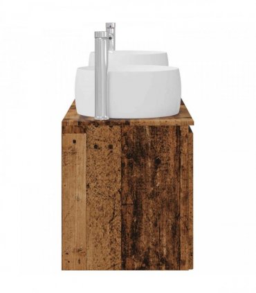 vidaXL Bathroom Cabinet Set 3 pcs Old Wood 161.5 x 44.5 x 80 cm