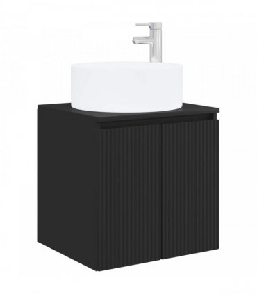 vidaXL Bathroom Cabinet Set 3 pcs Black 161.5 x 44.5 x 80 cm