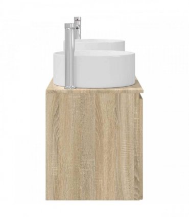 vidaXL Bathroom Cabinet Set 3 pcs Sonoma Oak 161.5 x 44.5 x 80 cm
