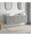 vidaXL Bathroom Cabinet Set 3 pcs Concrete Grey 161.5 x 44.5 x 80 cm