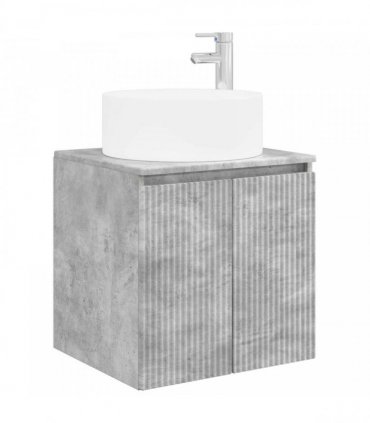 vidaXL Bathroom Cabinet Set 3 pcs Concrete Grey 161.5 x 44.5 x 80 cm