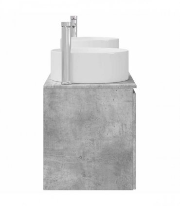 vidaXL Bathroom Cabinet Set 3 pcs Concrete Grey 161.5 x 44.5 x 80 cm