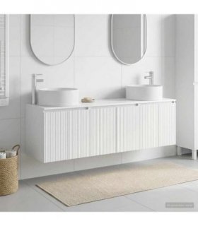 vidaXL Bathroom Cabinet Set 3 pcs High Gloss White