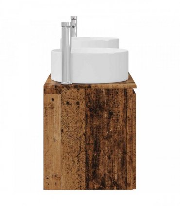 vidaXL Bathroom Cabinet Set 3 pcs Old Wood 161.5 x 44.5 x 80 cm