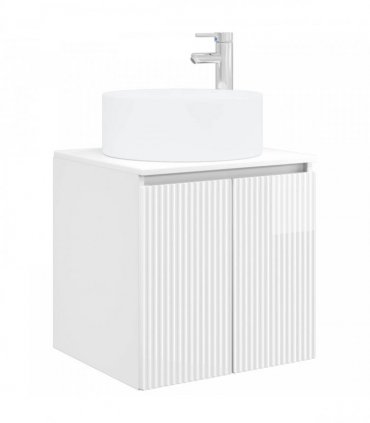 vidaXL Bathroom Cabinet Set 3 pcs High Gloss White 129 x 44.5 x 80 cm