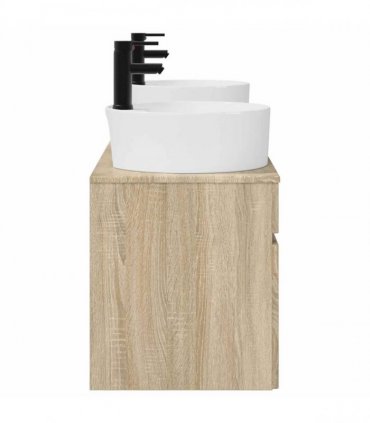 vidaXL Bathroom Cabinet Set 3 pcs Sonoma Oak 157 x 44.5 x 82 cm