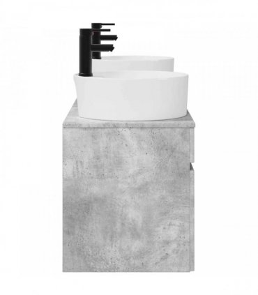 vidaXL Bathroom Cabinet Set 3 pcs Concrete Grey 157 x 44.5 x 82 cm