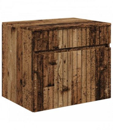 vidaXL Bathroom Cabinet Set 3 pcs Old Wood 157 x 44.5 x 82 cm