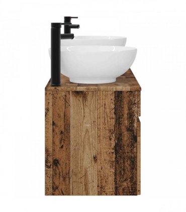 vidaXL Bathroom Cabinet Set 3 pcs Old Wood 157 x 44.5 x 80 cm