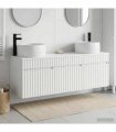 vidaXL Bathroom Cabinet Set 3 pcs High Gloss White 157 x 44.5 x 80 cm