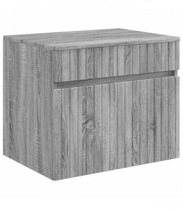 vidaXL Bathroom Cabinet Set 3 pcs Grey Sonoma 157 x 44.5 x 80 cm