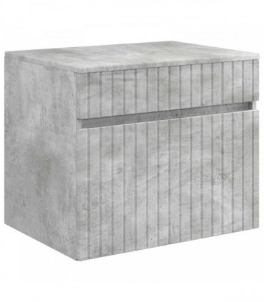 vidaXL Bathroom Cabinet Set 3 pcs Concrete Grey 157 x 44.5 x 80 cm