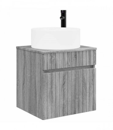 vidaXL Bathroom Cabinet Set 3 pcs Grey Sonoma 157 x 44.5 x 80 cm