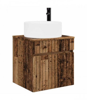 vidaXL Bathroom Cabinet Set 3 pcs Old Wood 157 x 44.5 x 80 cm