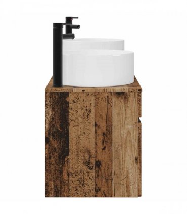 vidaXL Bathroom Cabinet Set 3 pcs Old Wood 157 x 44.5 x 80 cm