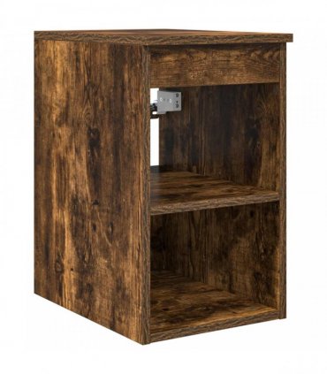 vidaXL Bathroom Cabinet Set 3 pcs Smoked Oak 129 x 35 x 80 cm