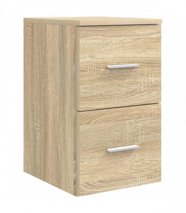 vidaXL Bathroom Cabinet Set 3 pcs Sonoma Oak 129 x 35 x 80 cm