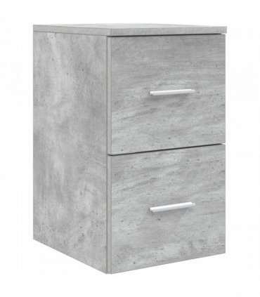 vidaXL Bathroom Cabinet Set 3 pcs Concrete Grey 129 x 35 x 80 cm