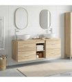 vidaXL Bathroom Cabinet Set 3 pcs Sonoma Oak 129 x 41 x 80 cm