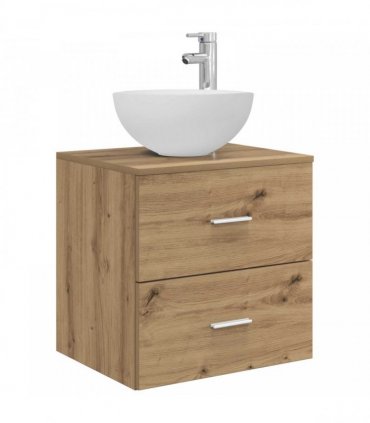 vidaXL Bathroom Cabinet Set 3 pcs Artisan Oak 129 x 41 x 80 cm