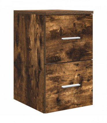 vidaXL Bathroom Cabinet Set 3 pcs Smoked Oak 129 x 41 x 80 cm