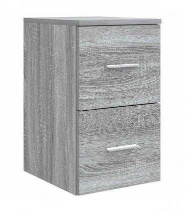 vidaXL Bathroom Cabinet Set 3 pcs Grey Sonoma 129 x 41 x 80 cm