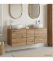 vidaXL Bathroom Cabinet Set 3 pcs Artisan Oak 129 x 41 x 80 cm