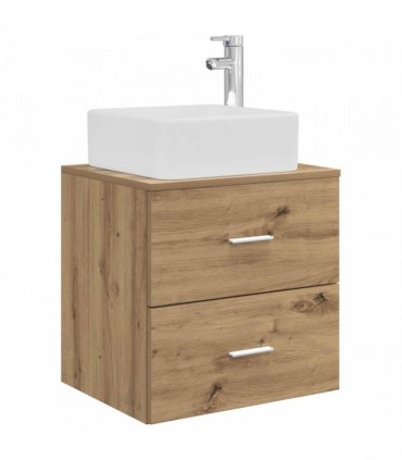 vidaXL Bathroom Cabinet Set 3 pcs Artisan Oak 136 x 35 x 80 cm