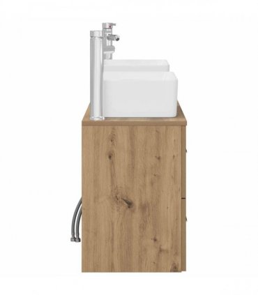 vidaXL Bathroom Cabinet Set 3 pcs Artisan Oak 136 x 35 x 80 cm