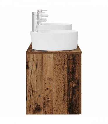 vidaXL Wall-mounted Bathroom Cabinet Set 3 pcs Old Wood