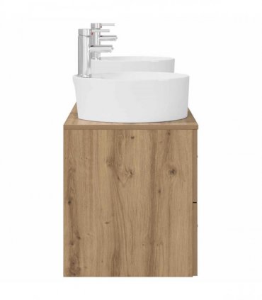 vidaXL Wall-mounted Bathroom Cabinet Set 3 pcs Artisan Oak