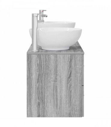 vidaXL Bathroom Cabinet Set 3 pcs Grey Sonoma 161.5 x 44.5 x 80 cm