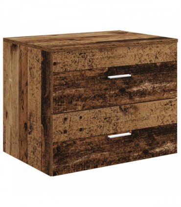 vidaXL Bathroom Cabinet Set 3 pcs Old Wood 161.5 x 44.5 x 80 cm