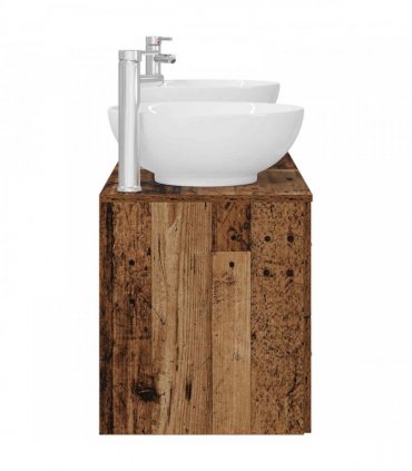 vidaXL Bathroom Cabinet Set 3 pcs Old Wood 161.5 x 44.5 x 80 cm