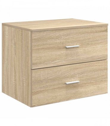 vidaXL Bathroom Cabinet Set 3 pcs Sonoma Oak 161.5 x 44.5 x 80 cm