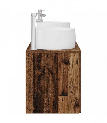 vidaXL Bathroom Cabinet Set 3 pcs Old Wood 161.5 x 44.5 x 80 cm