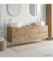 vidaXL Bathroom Cabinet Set 3 pcs Artisan Oak 161.5 x 44.5 x 80 cm