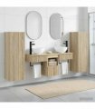 vidaXL Bathroom Cabinet Set 5 pcs Sonoma Oak 33 x 34.5 x 100 cm