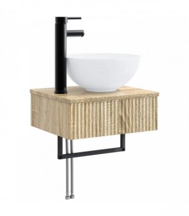 vidaXL Bathroom Cabinet Set 5 pcs Sonoma Oak 33 x 34.5 x 100 cm