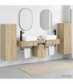 vidaXL Bathroom Cabinet Set 5 pcs Sonoma Oak 136 x 35 x 80 cm