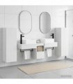 vidaXL Bathroom Cabinet Set 5 pcs High Gloss White 136 x 35 x 80 cm